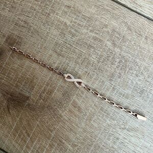 Rose Gold Infinity Bracelet